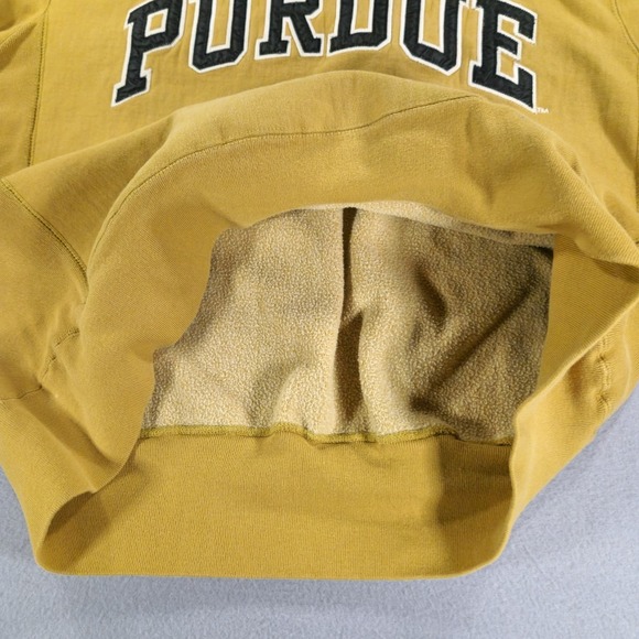 Vintage Purdue Boilermakers Yellow Sweatshirt Sz L Steve And Barrys Crewneck - Picture 7 of 7